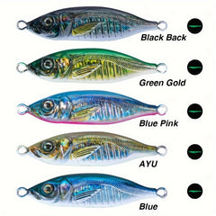 3D Metal Bionic Hard Bait Fishing Tackle for Saltwater 40g 60g 80g