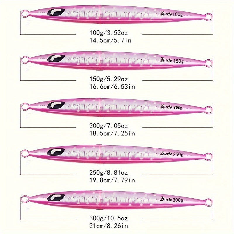 100g 150g 200g Artificial Saltwater Metal Jig Fishing Lure
