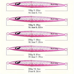100g 150g 200g Artificial Saltwater Metal Jig Fishing Lure