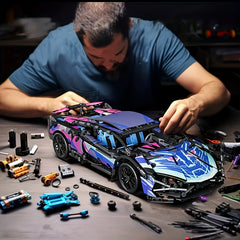 4000pcs Car Model Building Blocks Construction Set Desktop Decoration Gift