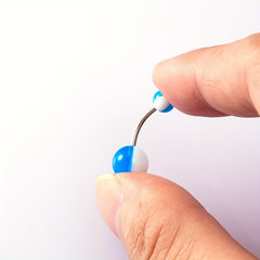 50pcs Colorful Acrylic Plastic Ball Belly Button Ring Navel Piercing Stud