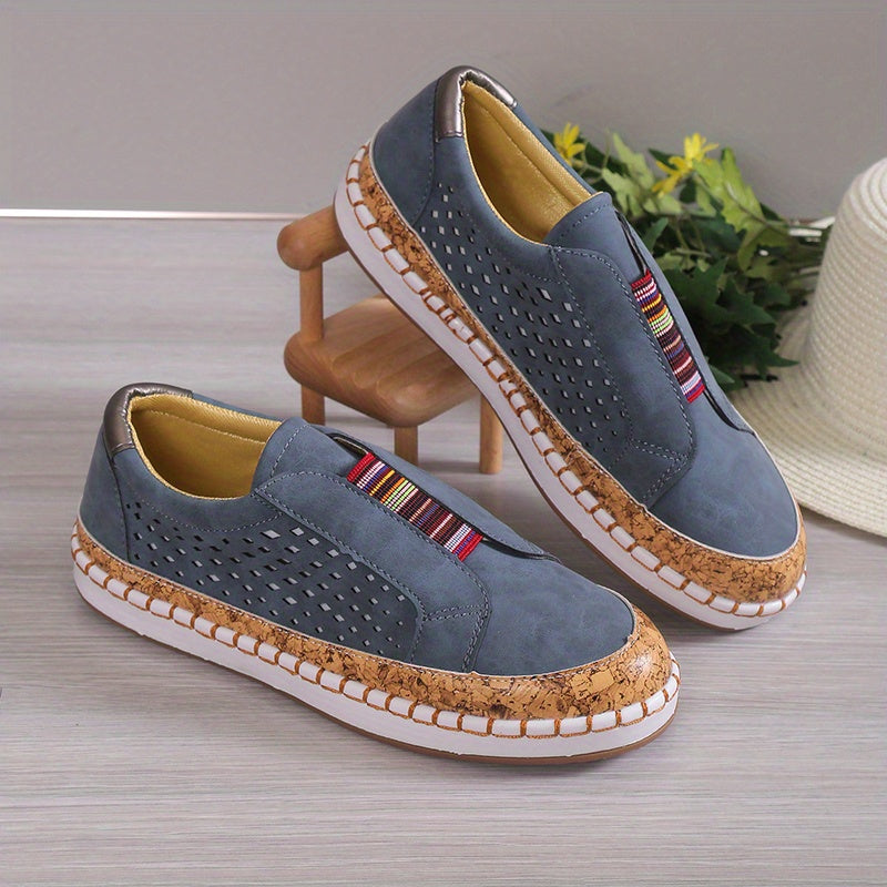 Women's Hollow Out Flat Slip On Outdoor Shoes