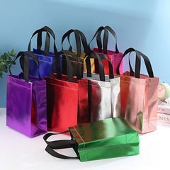 2pcs Medium to Large Reusable Gift Bags with Smooth Surface