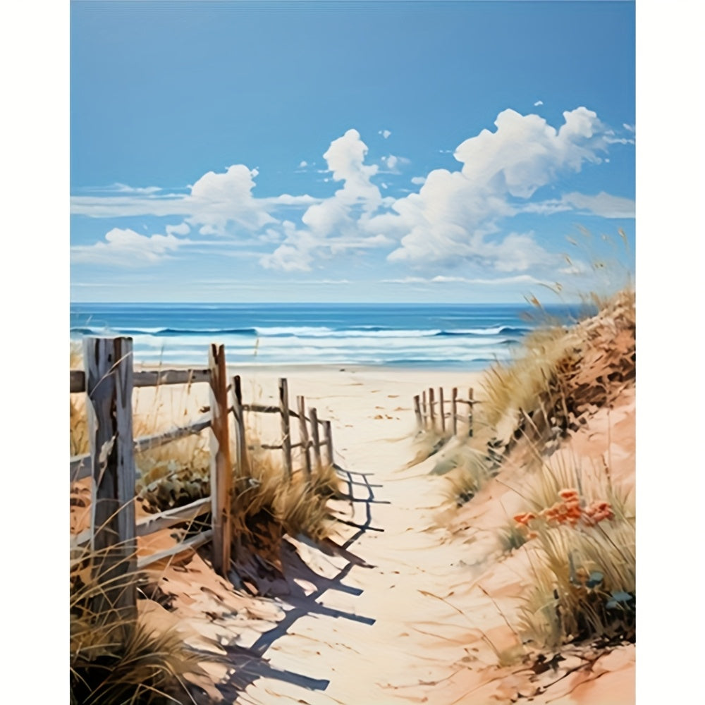 DIY Beach Seascape Paint by Numbers Kit 40x50cm