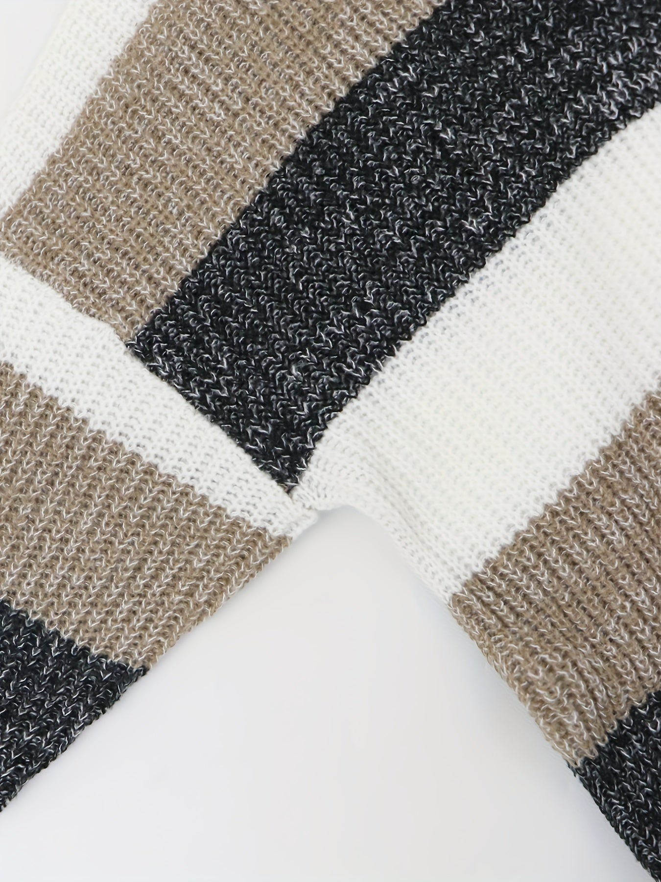  Colorblock Long Sleeve Cardigan