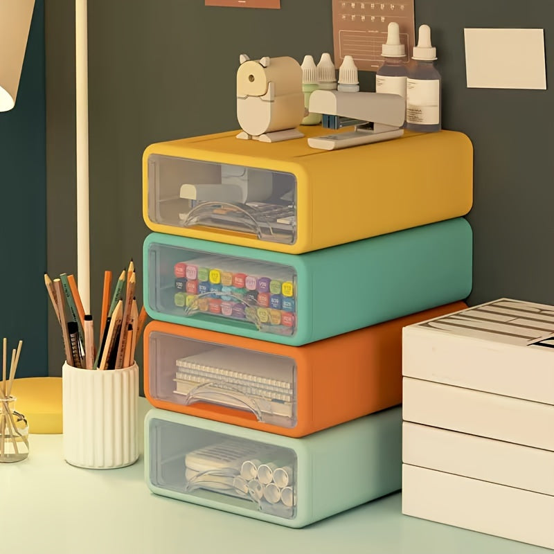 Desktop Shelf Drawer Storage Box Desk Organizer
