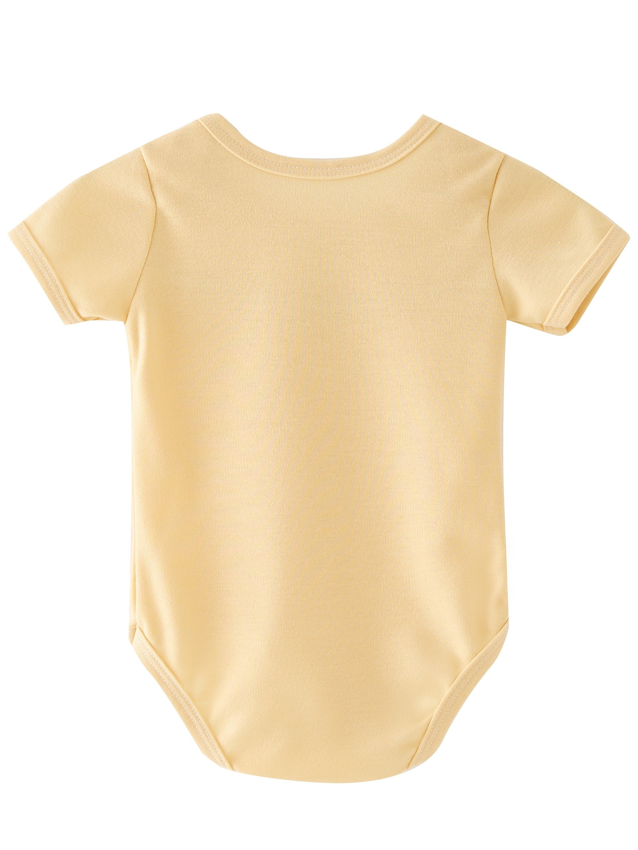 Baby Boys Girls Happy Birthday Daddy Short Sleeve Round Neck Onesie
