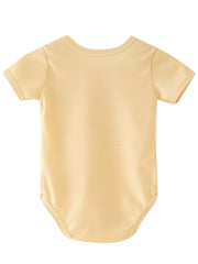 Baby Boys Girls Happy Birthday Daddy Short Sleeve Round Neck Onesie