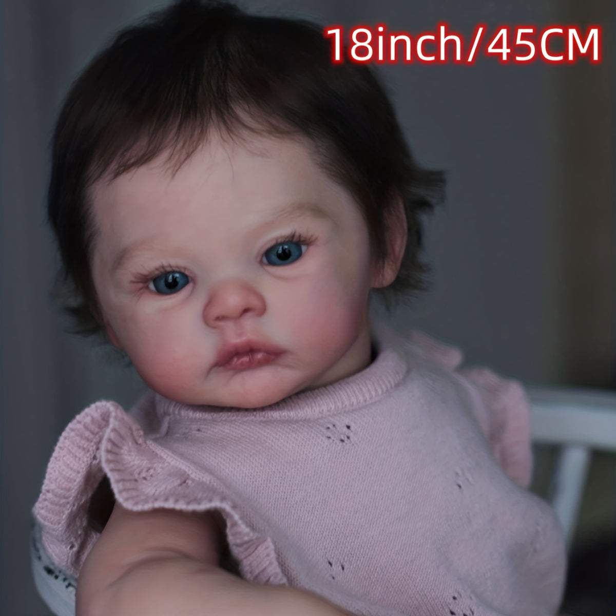 18" Reborn Baby Doll Soft Touch Hand Painted High Art Doll For Child Birthday