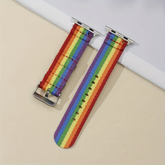 Rainbow Nylon Watch Strap For Smart Watch
