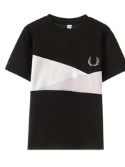 2pcs Boys Casual Print Tee & Shorts Set Summer Kids Clothing