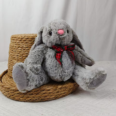 Cuddly Rabbit Plush Toy Soft Polyester Filled with Long Eared Furry Texture