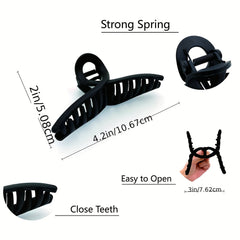 4pcs Hair Claw Nonslip Jaw Claw For Ponytail Holder Women Girls