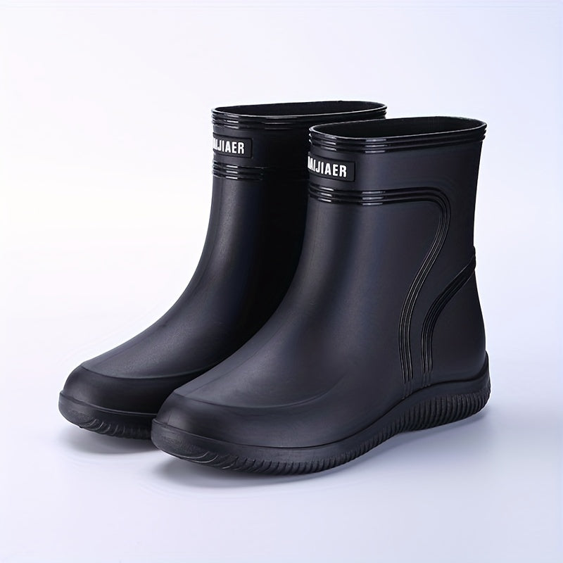 Men's Waterproof High Top Fishing Rain Boots