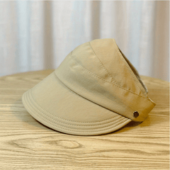 Casual Visor Hat Solid UV Protection Lightweight Sun Hat Wide Brim