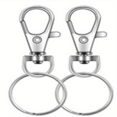 Metal Swivel Clasps Lanyard Snap Hook and Key Rings Key Chain Hooks Clip