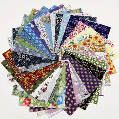 30pcs Dark Series Cotton Fabric Quilted Fabric for DIY Sewing Square Patchwork