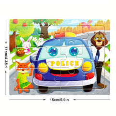 Wooden Jigsaw Puzzle Cartoon Animal Parent Child Theme Educational Toys