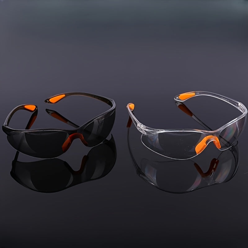 Anti-fog Safety Glasses Clear Lens Scratchproof Orange Eye Safety
