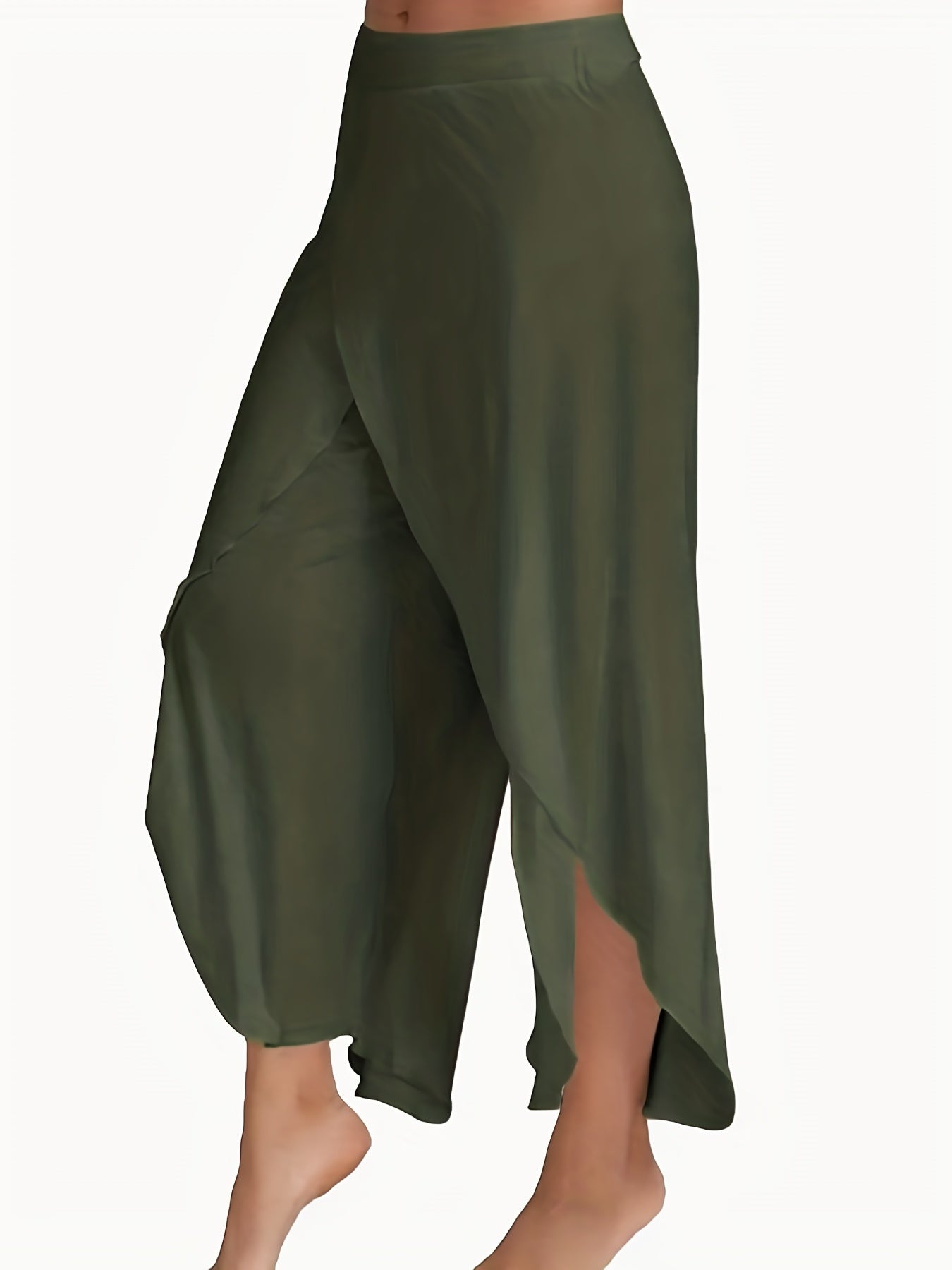  High Rise Wide Leg Pants