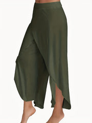  High Rise Wide Leg Pants