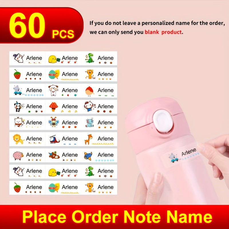 Custom Name Sticker Waterproof Personal Office Label