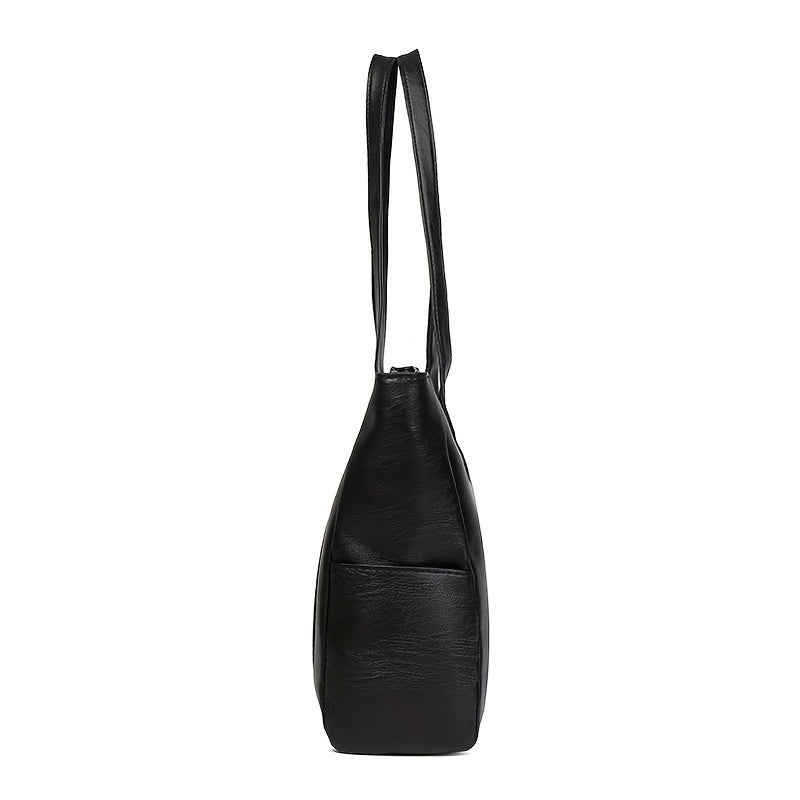 Large Capacity Tote Shoulder Bag Zipper Storage Bag