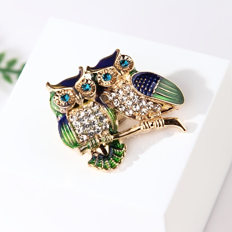 Cute Owl Brooch Safety Pins for Women Girls Clothing