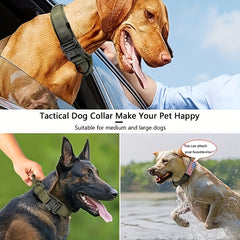 Military Tactical Dog Collar & Leash Set for All Breeds