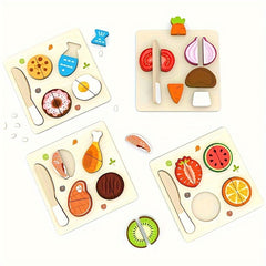 Wooden Vegetables Fruits Cut Kitchen Toys