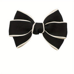 Fabric Bowknot Hair Clip Non slip French Barrette Side Clip Hair Accessories