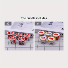 5pcs Set 1 12 Dollhouse Mini Fast Food Family Bucket Model Toys