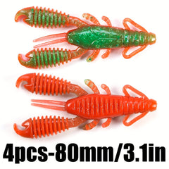 4pcs 7.5g Shrimp Crankbait Fishing Lure Wobbler for Bass Perch