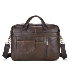 Vintage Leather Men's Bag Top Layer Cowhide Handbag Men's Briefcase