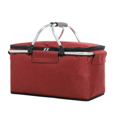 Insulated Picnic Basket for Cold Storage and Picnics