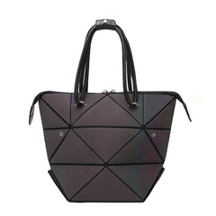 Geometric Pattern Satchel Bag All Match Handbag Portable Bag For Shopping