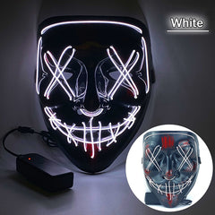 Ghost Luminous Face Mask for Halloween Party