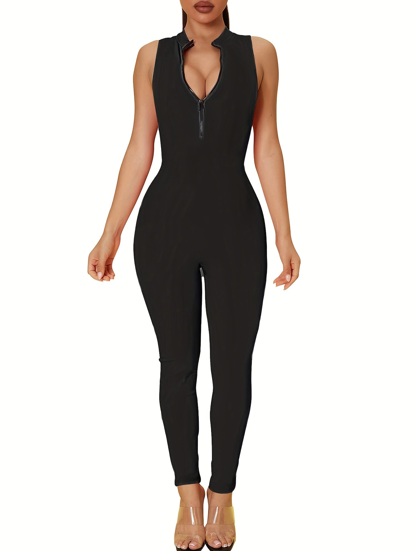 Sexy Slim Sleeveless Jumpsuit Women's Clothing