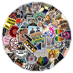 50pcs Drama Doodle Waterproof Stickers for Water Bottle Skateb