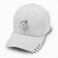 Men's Hip Hop Hat With Three Ring Iron Buckle