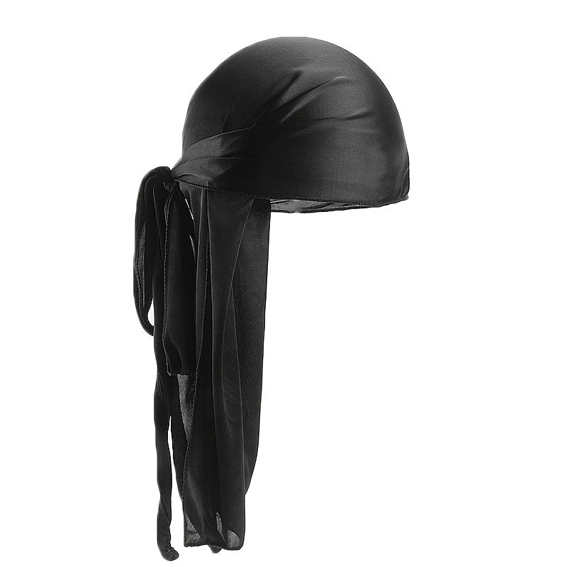 Wildly Men's and Women's Silk Long Tail Turban Hat Headband