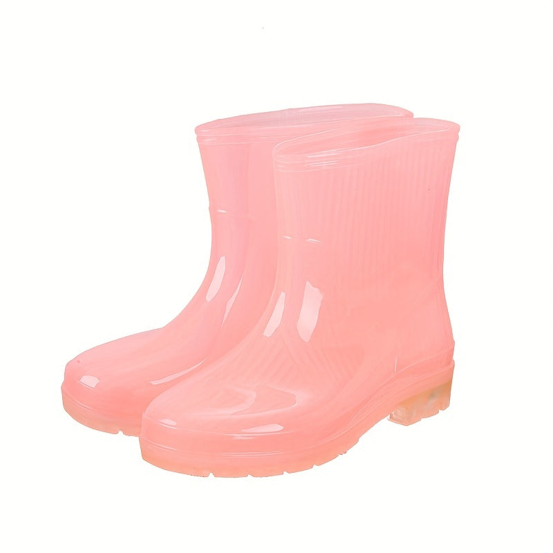 Girls PVC Rain Boots Non slip Waterproof Rain Shoes For Outdoor Working Fishing