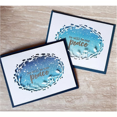 Holly Oval Frame Cutting Dies DIY Scrapbooking Card Making Metal Die Cuts