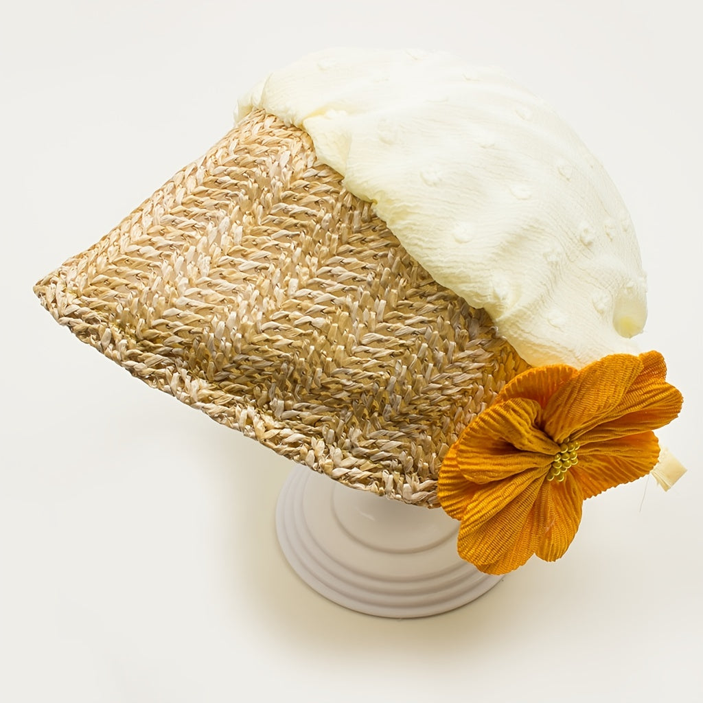Match Flower Baby Court Hat For 0-3 Babies