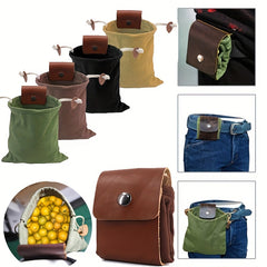 Canvas Foraging Bag for Outdoor Adventures - Ideal for Collecting
