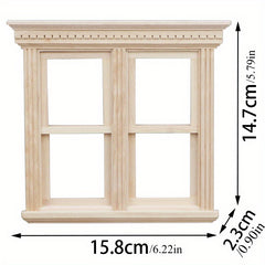 1:12 Dollhouse Furniture Mini Push Window Model Scene Decoration