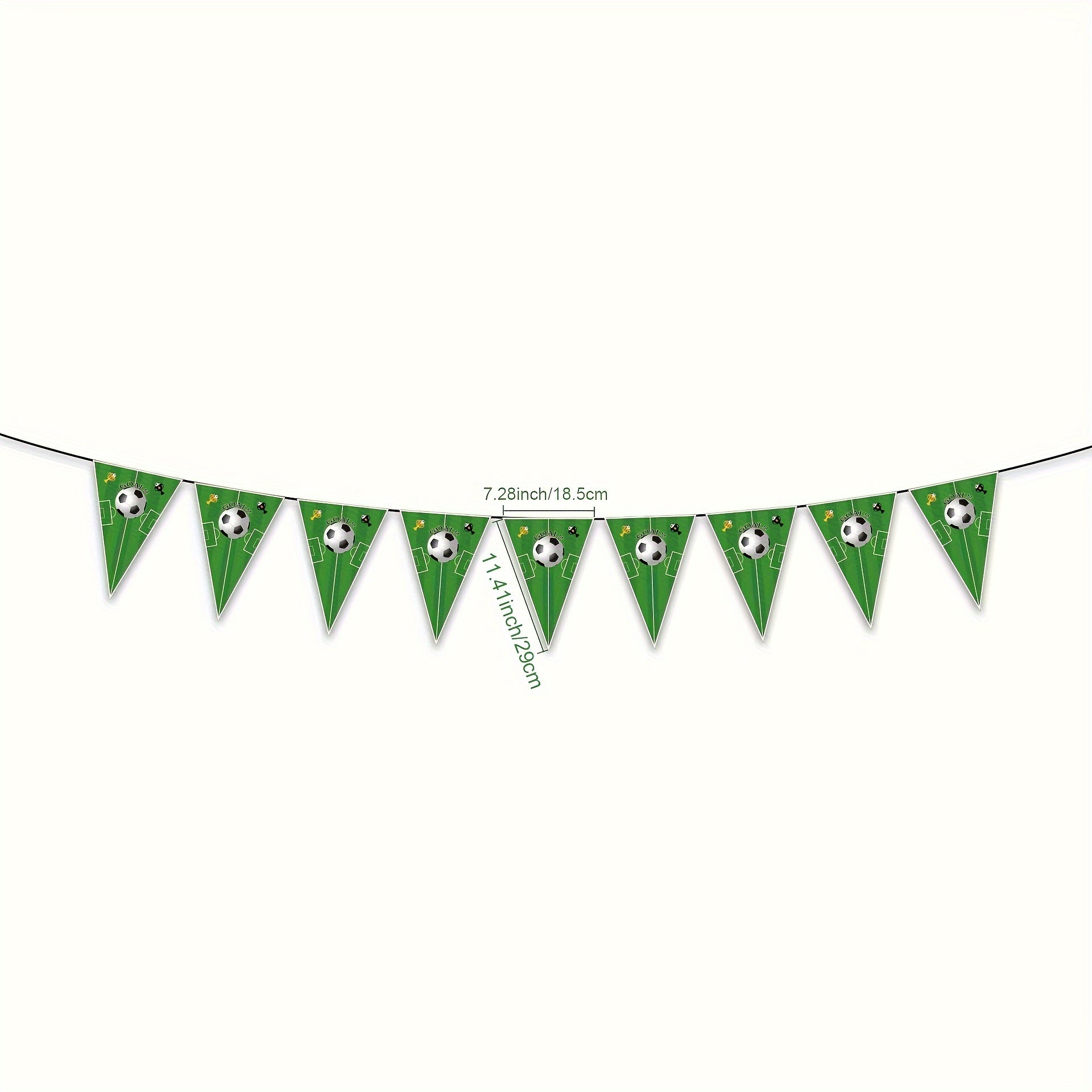 Soccer Birthday Party Decoration Set: Tablecloth, Paper Plates, Cups, Napkins