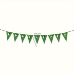 Soccer Birthday Party Decoration Set: Tablecloth, Paper Plates, Cups, Napkins
