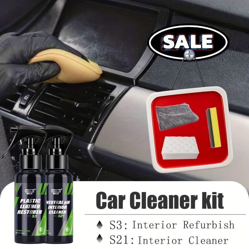 Interior Cleaner & Faux Leather Conditioner Kit HGKJ S3&S21