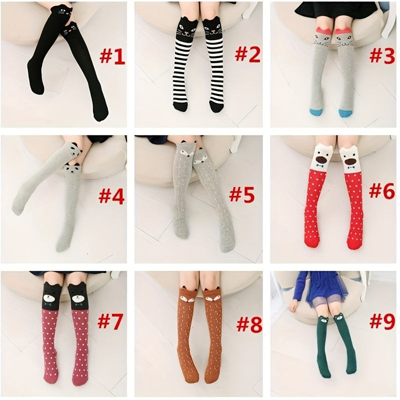Cartoon Knee Socks for Autumn/Winter Warmth